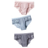 3 Pcs Cotton Panties Sexy Panty Briefs Lace Panties Women Underwear Lingerie Panties for Female Ladies Floral Pantys Underpants